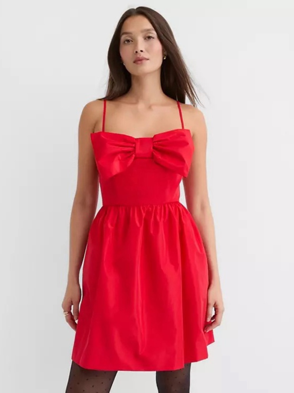 LOFT x Emma Roberts Bow Front Mini Dress in Red Size 6 NWT
